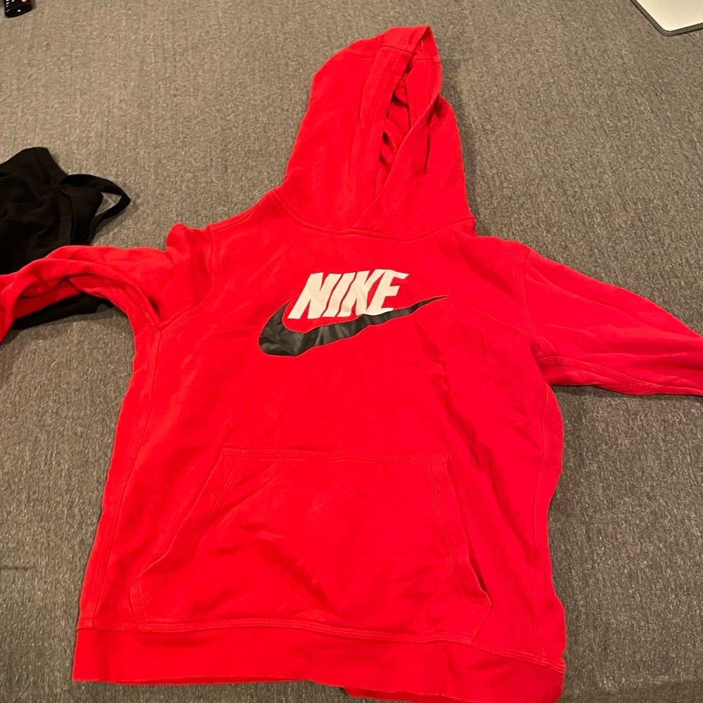 Nike red hoodie xo youth